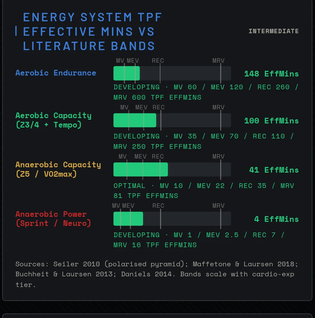 Energy-system breakdown from the app’s analytics